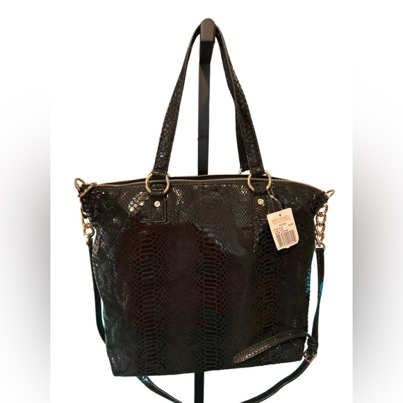 Michael Kors Crossbody Hobo Snakeskin Print NWT - Picture 3 of 5